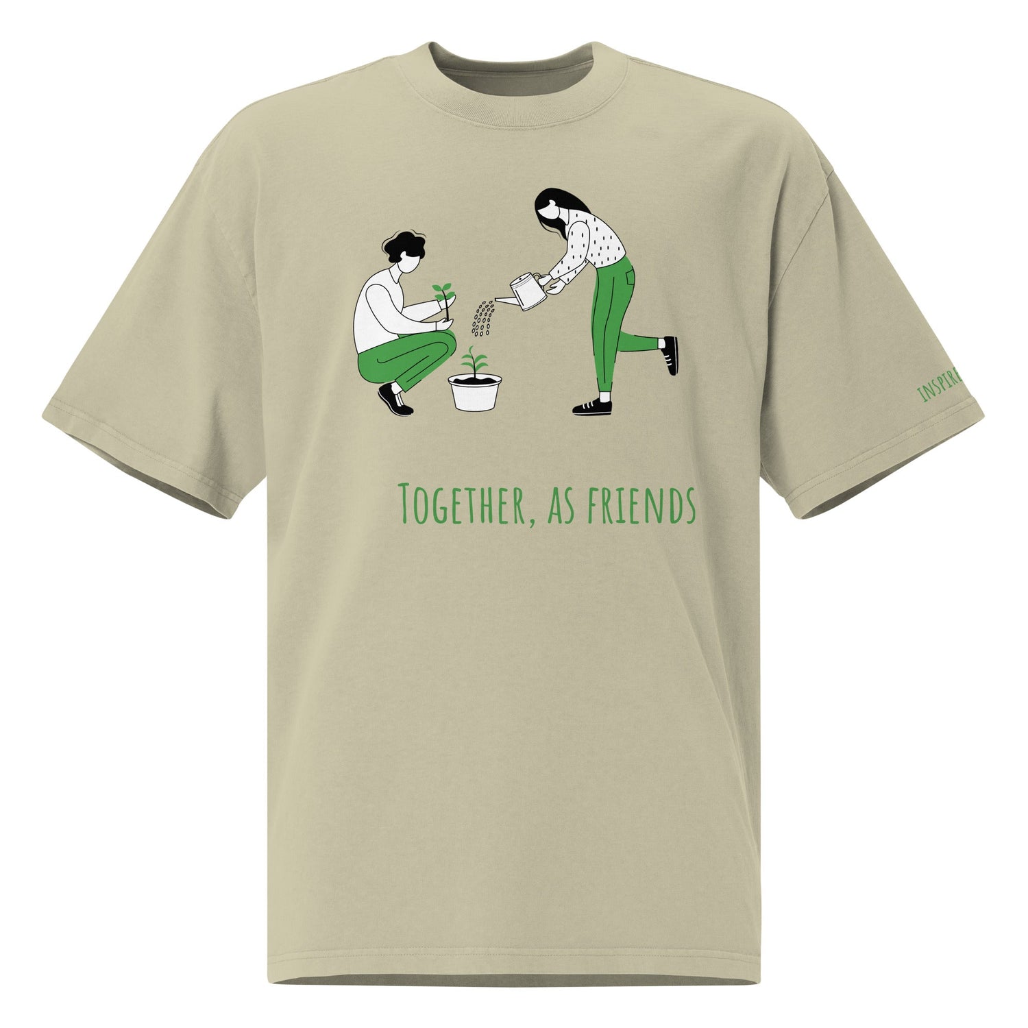 together, as friends