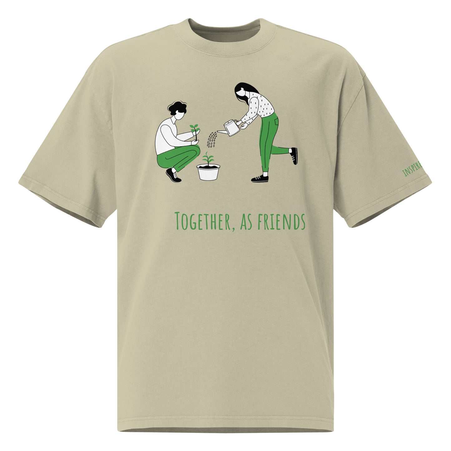 together, as friends - garden - oversized