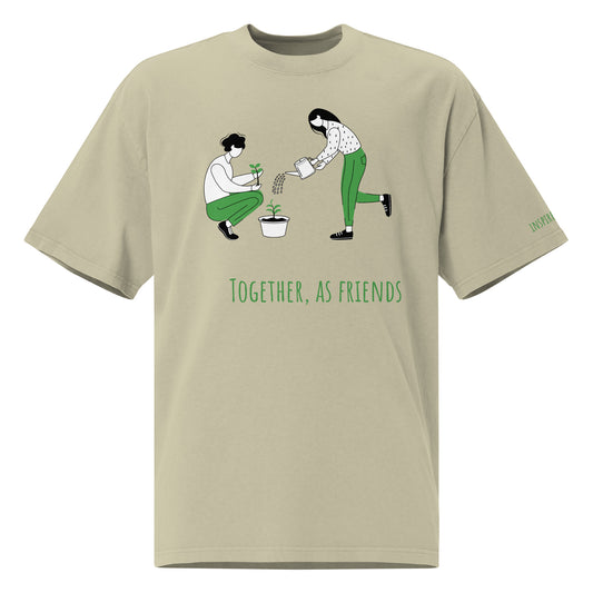 together, as friends - garden - oversized